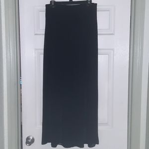 Black Mini Skirt with Long Outer Sheer Skirt size large